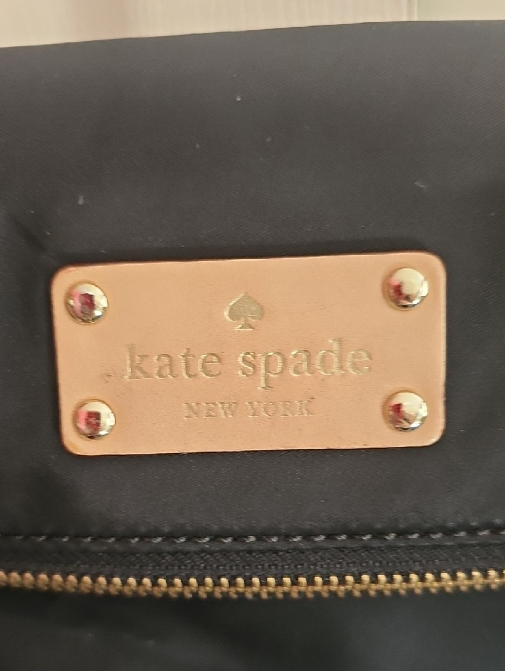 kate spade Black Crossbody Bag with Tan Strap and Gold Hardware - Picture 2 of 7